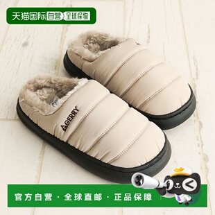 日本直邮Gerry 女士 青少年和儿童木屐凉鞋 毛皮衬里木屐凉鞋 冬