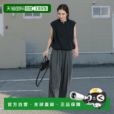 1h可退 日本直邮JOURNAL STANDARD 女装 棉质宽松无袖T恤 褶饰设