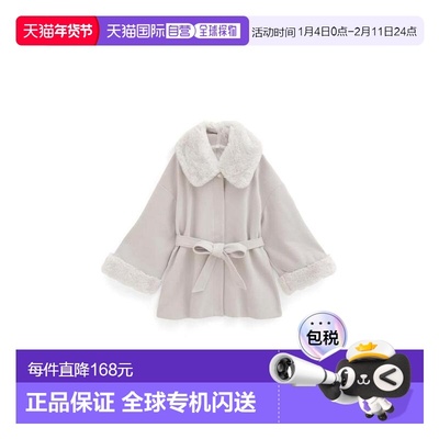 日潮 GRL 气质毛领披肩大衣 k9335f日系清楚系穿搭2025新款