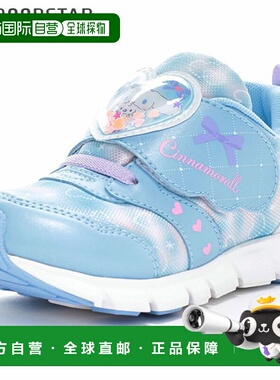 日本直邮Moonstar 儿童慢跑鞋Sanrio SA C038Sax松紧带和绑带Sanr