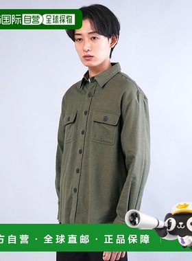 1h可退 日本直邮JIGGYS SHOP 男士长袖微起毛法兰绒CPO衬衫 21514