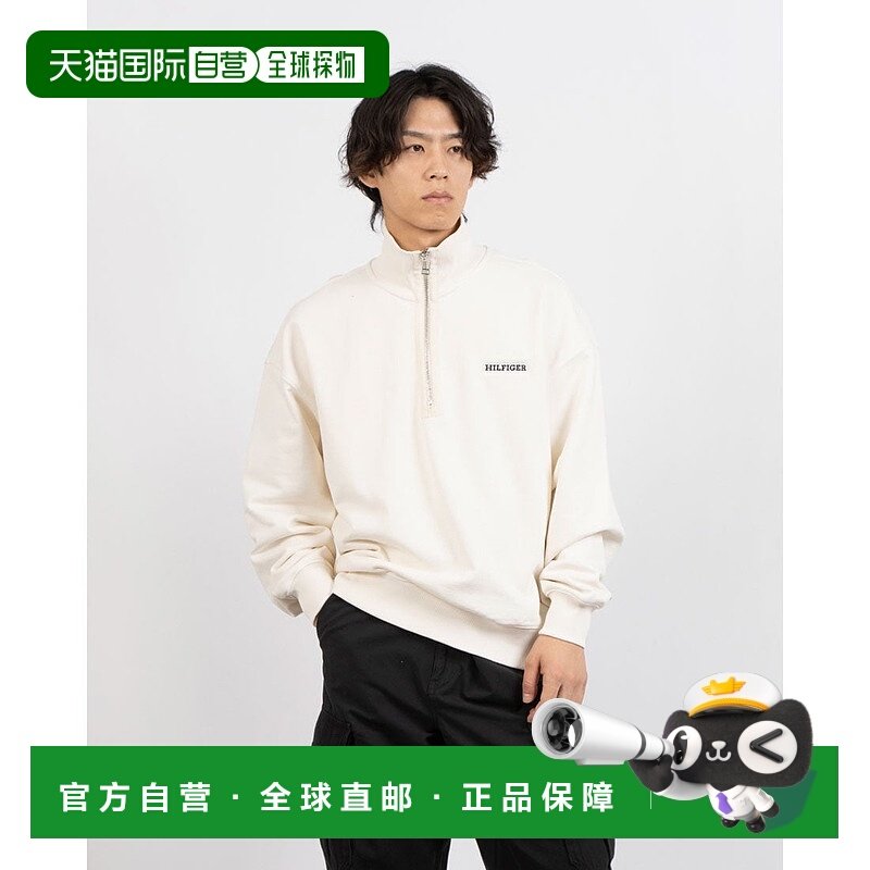 日本直邮TOMMY HILFIGER 重磅斜纹半拉链套头衫 [TO3203EM011803]