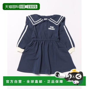 船领设计 1h可退 连衣裙 儿童宽松半袖 J117946 日本直邮BREEZE