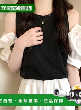 【日本直邮】Amulet　女士　衬衫・女用衬衫法式泡泡袖露肩女装