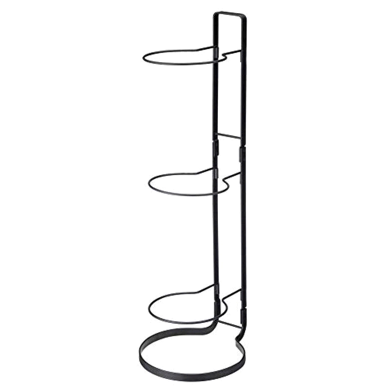 【日本直邮】Yamazaki山崎 球类立架 球类收纳架 3个球 框架 黑色