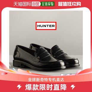 REFINED 完全防水手工橡胶橡 日本直邮HUNTER GLOSS PENNY LOAFER