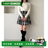 日本直邮apres jour 女士拼接设计格纹伞裙短款 1h可退 连衣裙 289