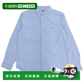 男士 Lauren 日本直邮Ralph 服装 衬衫 CORE 女士长袖 棉质蓝色