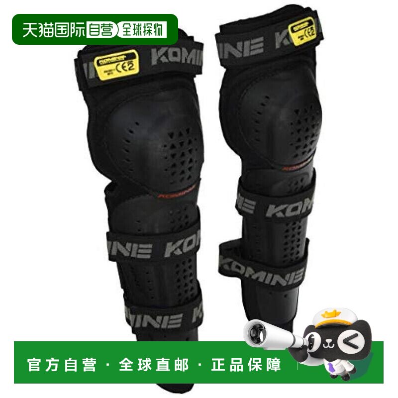 【日本直邮】KOMINE摩托车配件护膝骑士护具不分尺寸黑色SK-81911