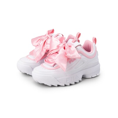日本直邮FILA 女士 厚底老爹鞋DISRUPTOR 2 绸面飘带设计 FM01010