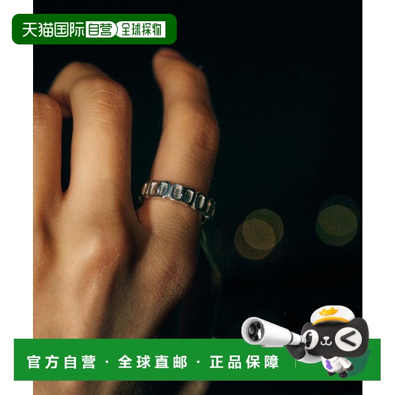 1h可退 日本直邮LIDNM 男士 SILVER925 按钮连接多面造型戒指 ll2