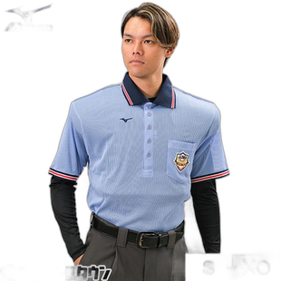 日本直邮美津浓短袖衬衫 12JC2H5418 裁判员用品小高级裁判员服装