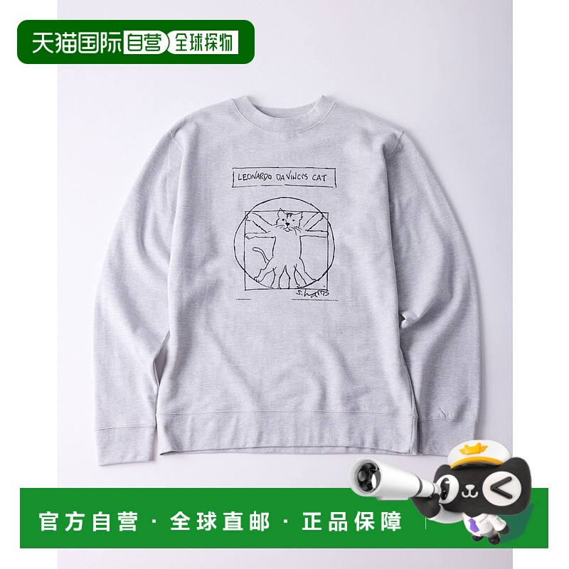 1h可退 日本直邮COTTON EXPRESSIONS 女装 宽松半袖 半拉链 猫狗