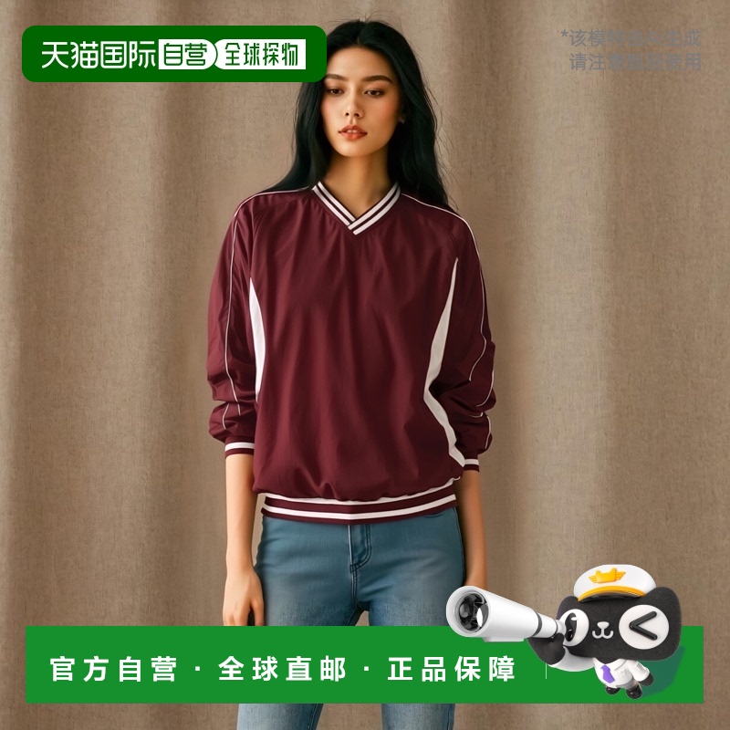 日本直邮ZETT 长袖 V 领毛衣棒球/垒球风衣 BOV300-6811
