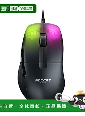 【日本直邮】Roccat冰豹 游戏鼠标 轻66g钛开关竖式猫头鹰眼19K热