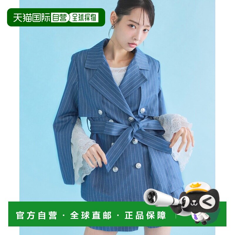日本直邮REDYAZEL 女士 宽松2WAY徽章扣中长风衣 20022616200065