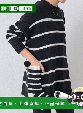 1h可退 日本直邮BEARDSLEY 女装 宽松版型 镂空毛衣 袖口裙摆装饰