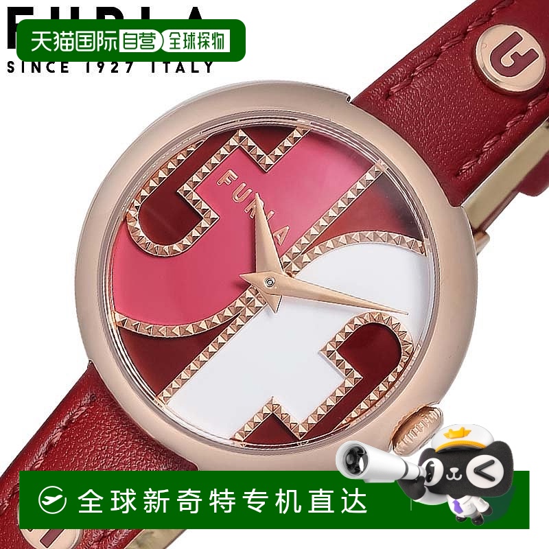 日本直邮FURLA 手表舒适女士可爱成人商务美观皮革皮革表带上班族