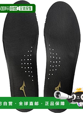 【日本直邮】Mizuno美津浓 鞋垫ZEROGLIDE 足球用P1GZ2201 09:黑X