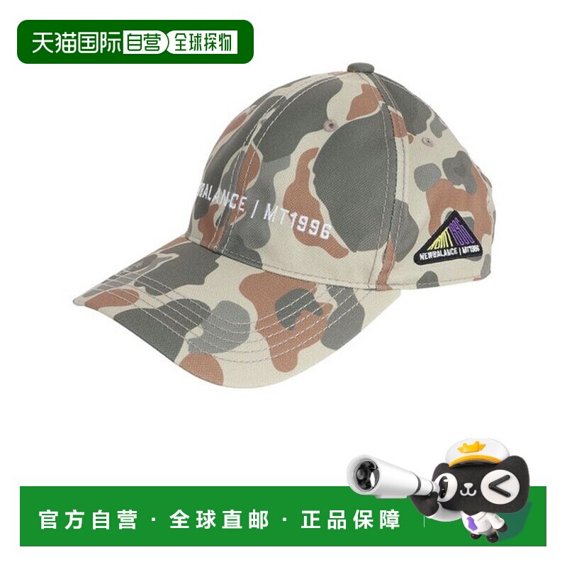 日本直邮NEW BALANCE 6面板帽子 MT1996 [896198925] 防晒卡其色 - 实物图