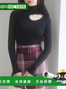 1h可退 日本直邮SAISON DE PAPILLON 女士前开高领针织衫 sdp8014