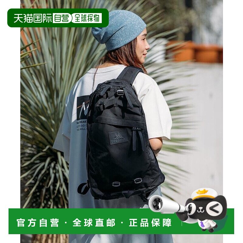 1h可退 日本直邮GREGORY 格里高利 别注款 DAY PACK 黑色皮革背包