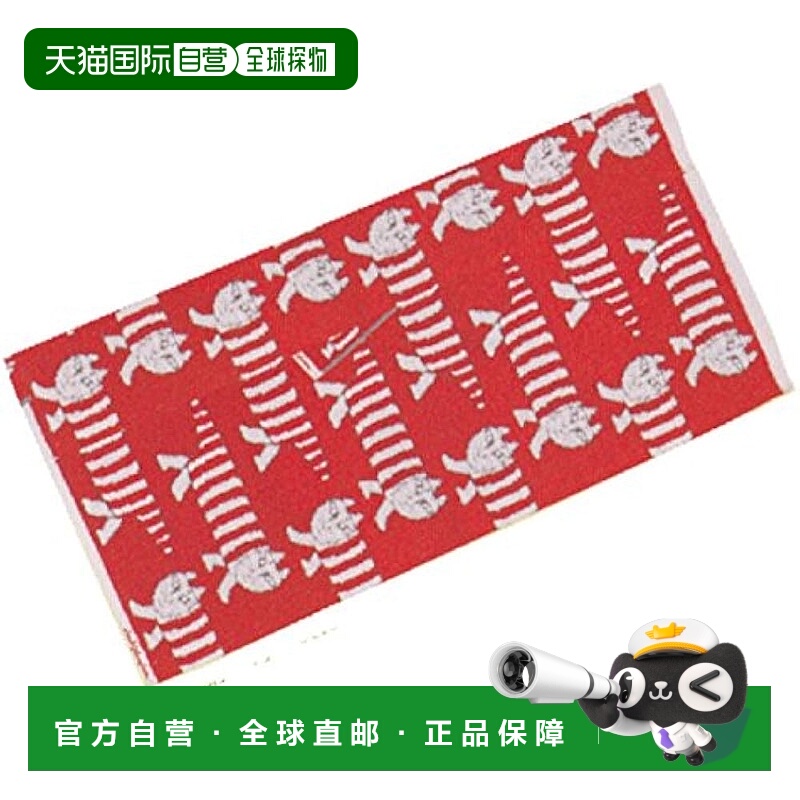 【日本直邮】丸真 Lisa Larson 浴巾 约 60 x 120 厘米 Mikey Red