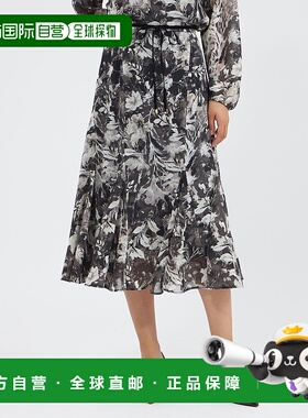 1h可退 日本直邮EPOCA 女装 层叠 Fiore 印花A字裙 M5S29629__