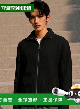 日本直邮Andersen-Andersen 拉链开衫 男士 藏青色 带口袋 灰色