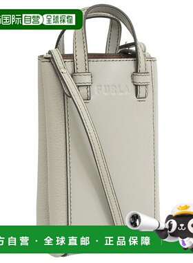 日本直邮FURLA 智能手机单肩包女士单肩包两用包手提包皮革灰色FU