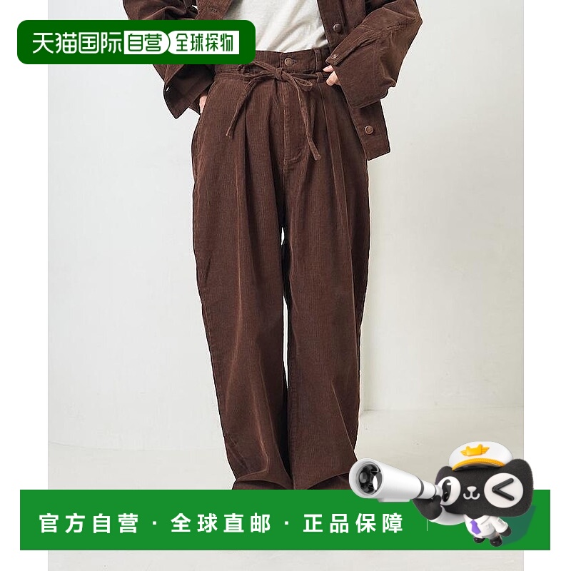 1h可退 日本直邮RED KAP 女士 全棉灯芯绒抽绳休闲裤 可调节宽松