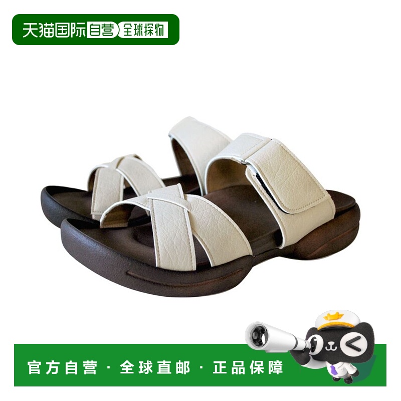 日本直邮Re getA 男士交叉带橡胶鞋垫凉鞋 R-226M 休闲鞋 R226M-I