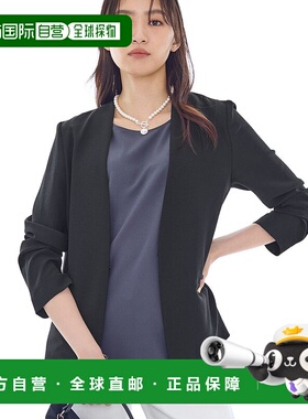 日本直邮INDIVI 可清洗防紫外线无彩色窄版夹克 [IN1249EW071791]