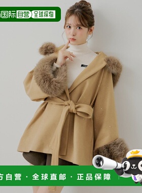 1h可退 日本直邮Chico女士宽松斗篷式外套 蕾丝边设计 CHZ1052508