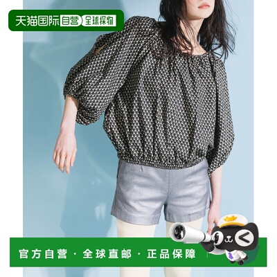 1h可退 日本直邮KBF 女士小花印花2WAY设计衬衫 KBA523R250泡泡袖