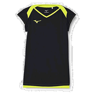 【日本直邮】Mizuno美津浓女士排球包肩恤黑绿色百搭潮流复古正品