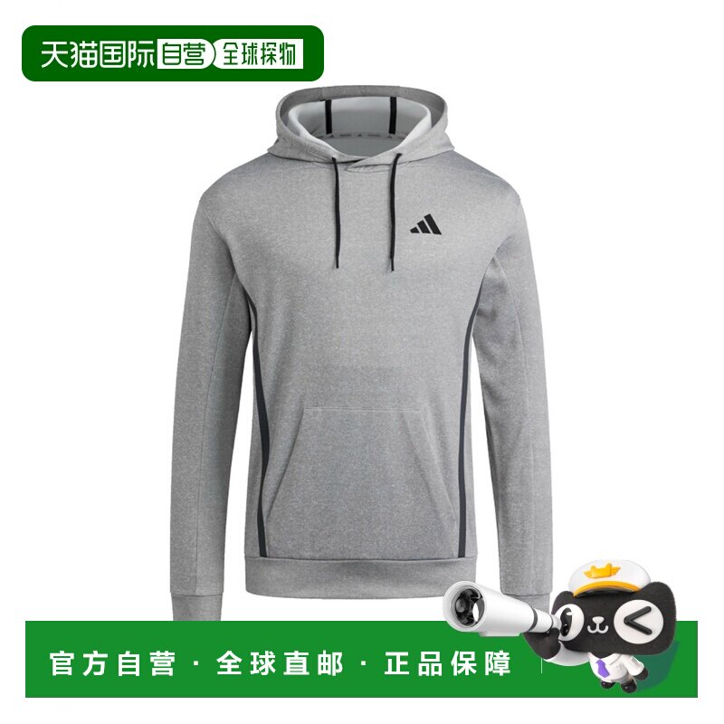 日本直邮Adidas/阿迪达斯徽标连帽长袖卫衣男款 JJ1179抓绒帽衫