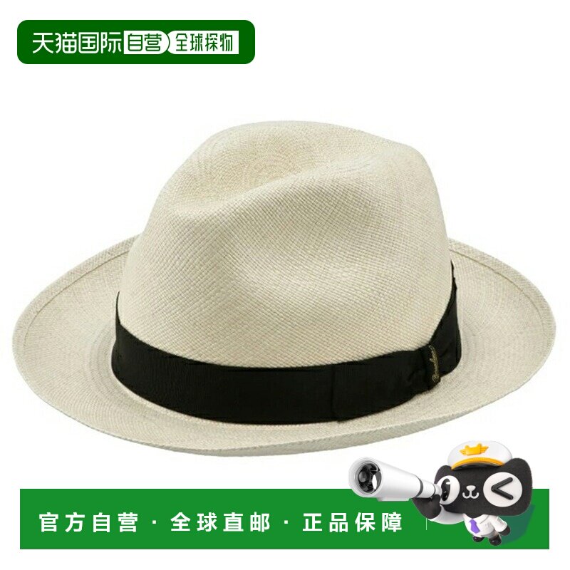 日本直邮Borsalino 男士巴拿马草帽中帽檐巴拿马基多帽子140228 0