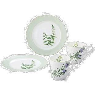 【日本直邮】Noritake 马克杯和盘子（套装） 07：4件套瓷器