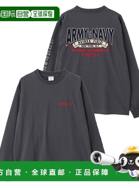 1h可退 日本直邮AVIREX男装长袖T恤 左胸原创logo宽松设计 783613