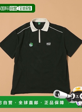 1h可退 日本直邮Jain Golf 男装 半拉链克里克领 Polo 衫 胸口印