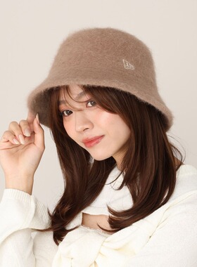 日本直邮Heather × NEW ERA 女士 仿皮草渔夫帽 【付后1h可退】