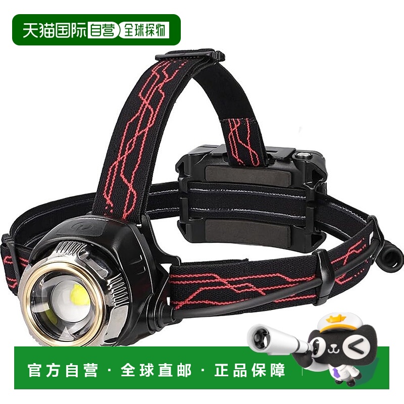 【日本直邮】GENTOS 800流明头灯 后灯 USB充电 GH-300RG