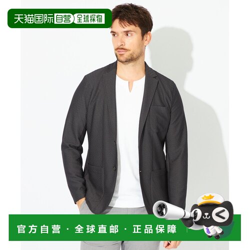 日本直邮EPOCA UOMO 男装 立体提花涤纶休闲西装外套 M1P50837__