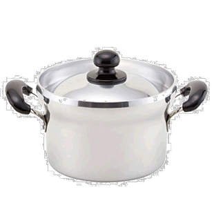 【日本直邮】北陆铝Hokuriku Alumi铝合金汤锅 炖锅 容量0.63L银