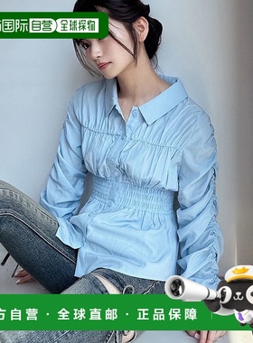 1h可退 日本直邮RESEXXY 女装 褶饰设计 宽松衬衫 显瘦廓形 15255