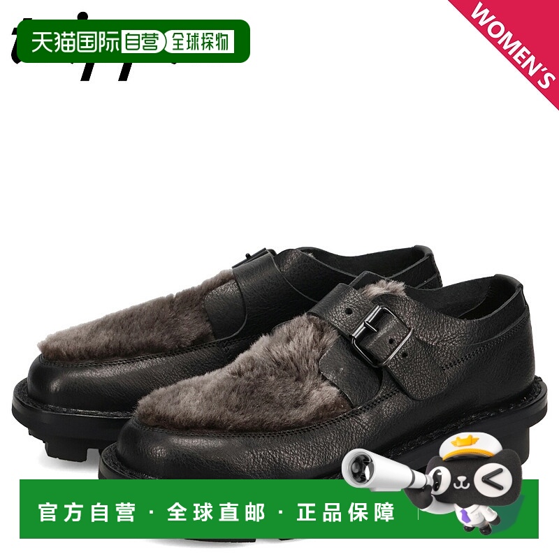 日本直邮Trippen Transform 女士真皮僧侣鞋皮革和毛皮拼接TRANSF