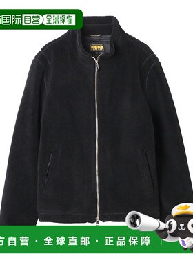 日本直邮GIAB'S ARCHIVIO 男士黑色拉链抓绒夹克（a5749 90）（BA