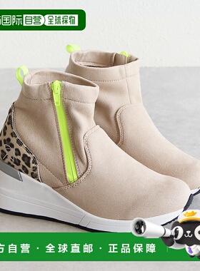 日本直邮Arnold Palmer 女士靴子防水短靴防寒防水蓬松厚底秋冬温