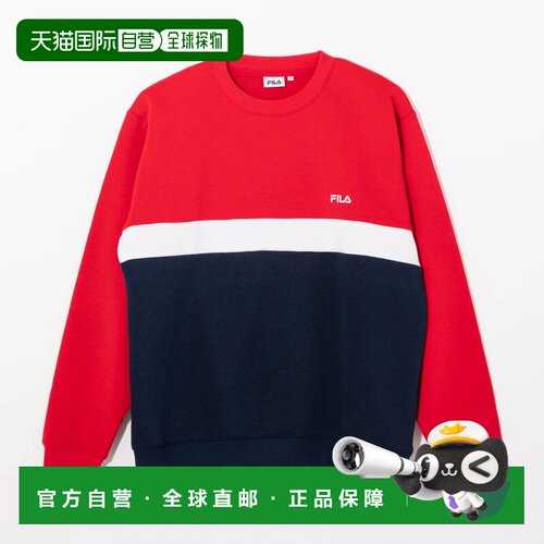 日本直邮FILA SWITCHING CREW NECK 卫衣斐乐抓绒